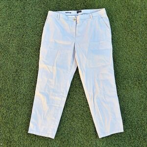 Talbots Relaxed Chino Pants Womens 16W Beige Cotton Blend Casual Everyday 38x28